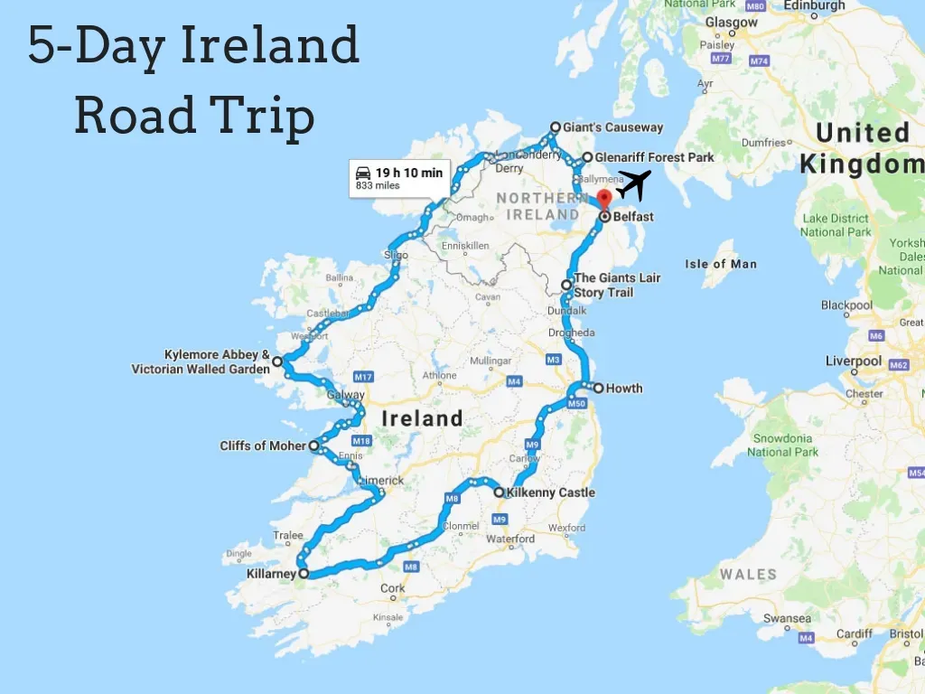 Essential 5 day ireland road trip from dublin