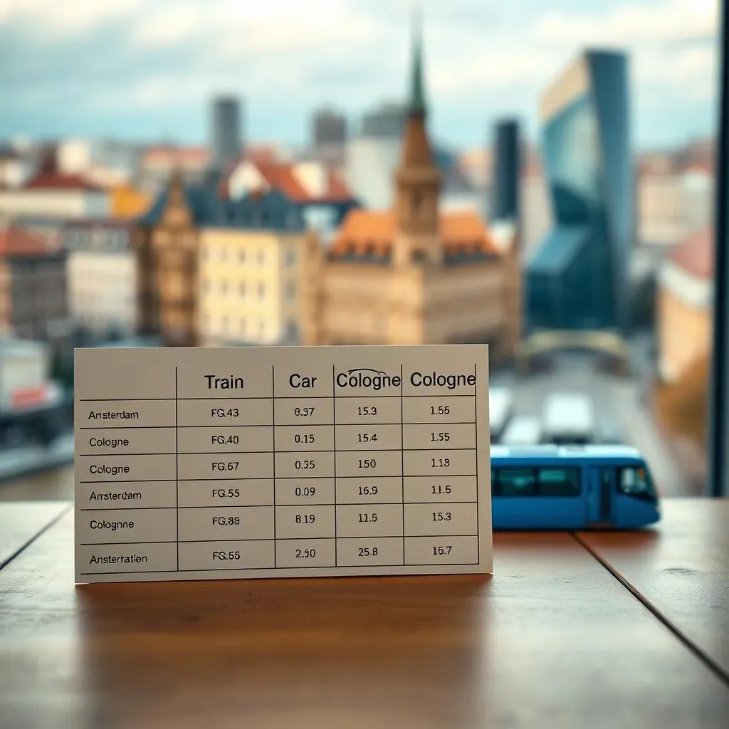 Transportation Options for Amsterdam to Cologne Day Trips